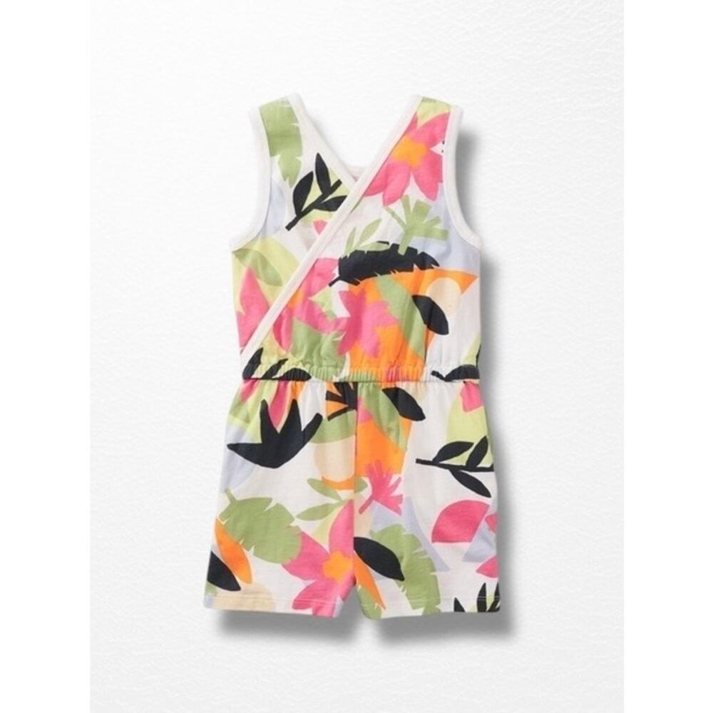 NWT Tea Collection Reversible Wrap Romper, Size 7